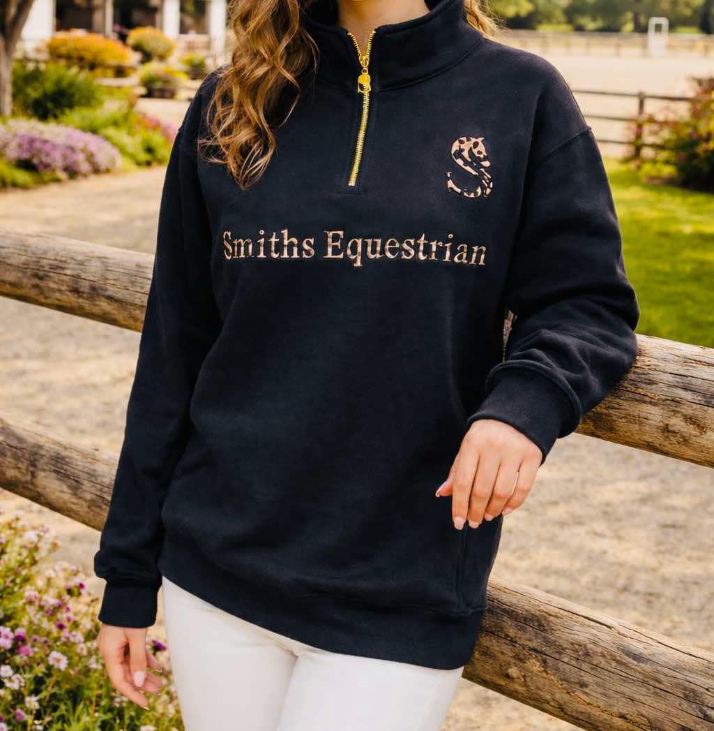 Leopard Print Quarter Zip