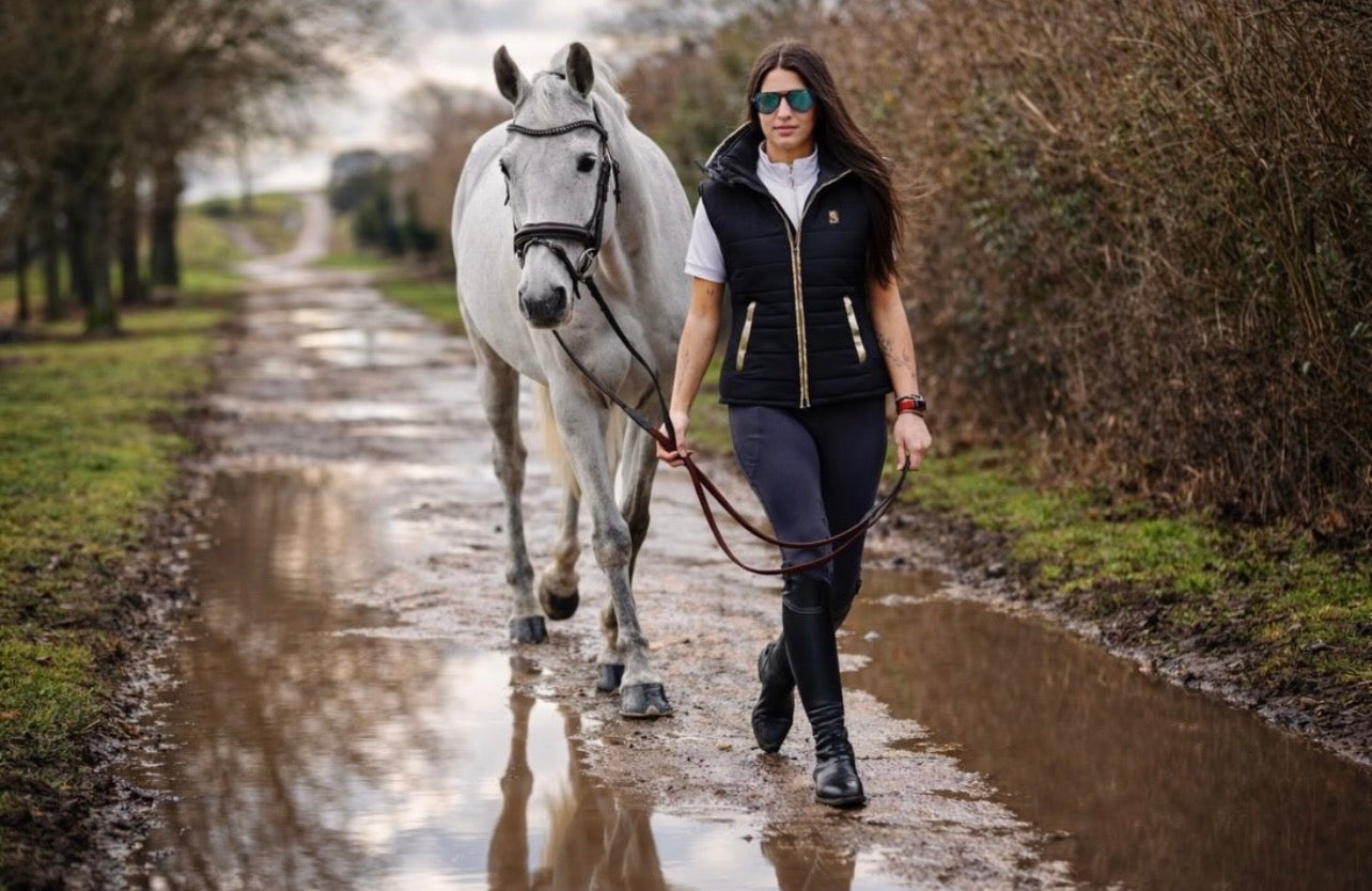 Glitter Puffa Gilet