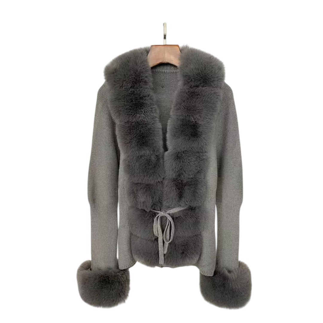 Faux Fur Luxury Cardigan